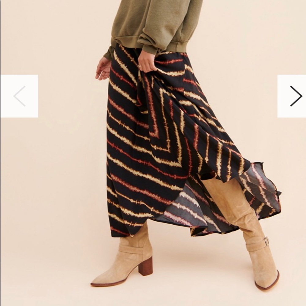 FREE PEOPLE TYE DIE MAXI SKIRT.